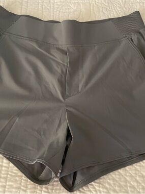 Women's Gray Athletic Shorts - Lightweight Performance